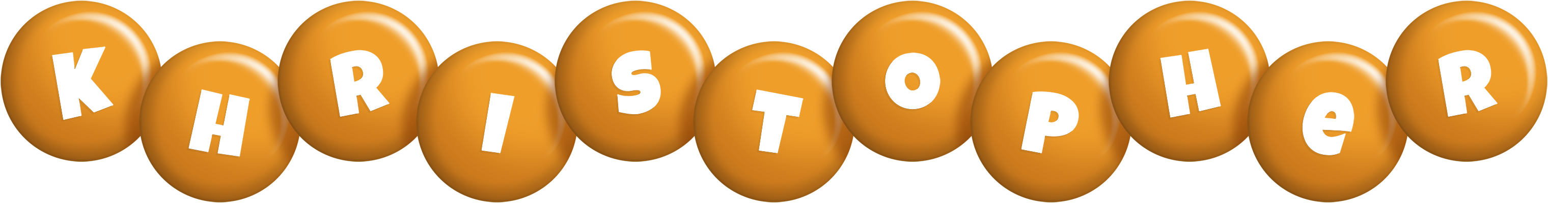 Khristopher candy-orange logo