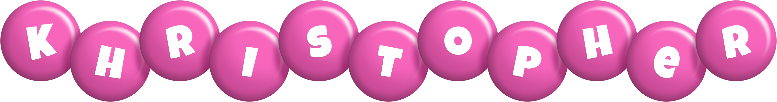 Khristopher candy-pink logo