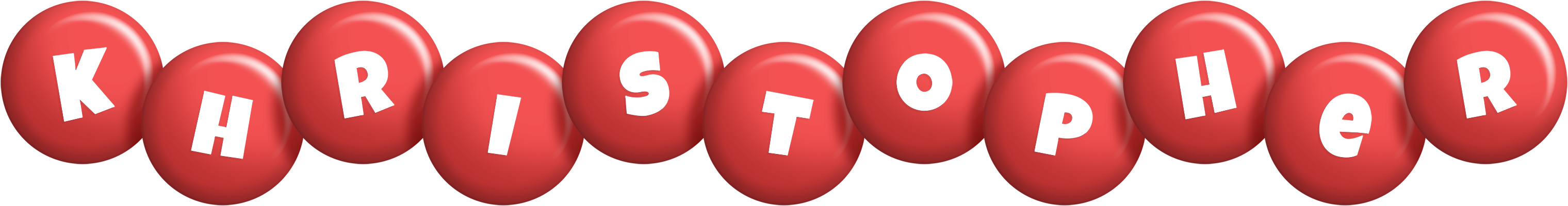 Khristopher candy-red logo