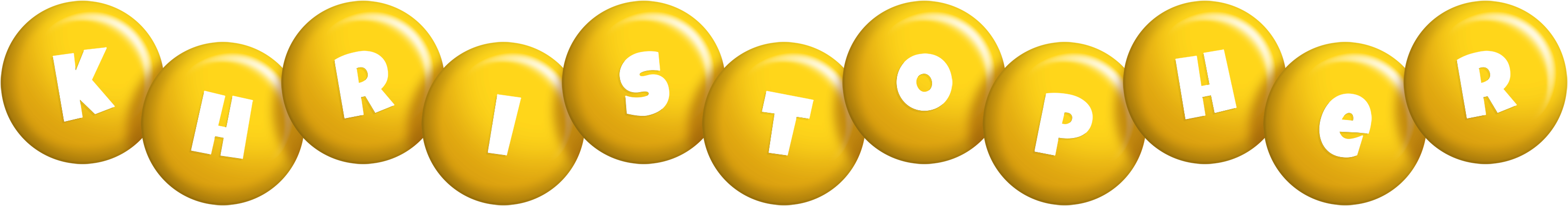 Khristopher candy-yellow logo