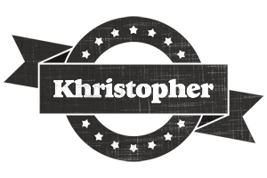 Khristopher grunge logo