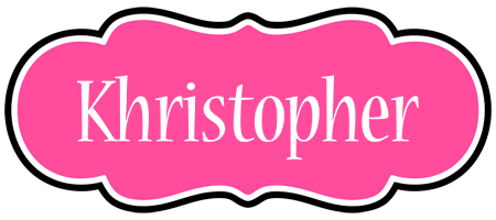 Khristopher invitation logo