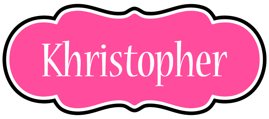 Khristopher invitation logo