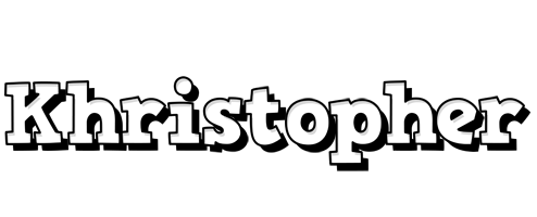 Khristopher snowing logo