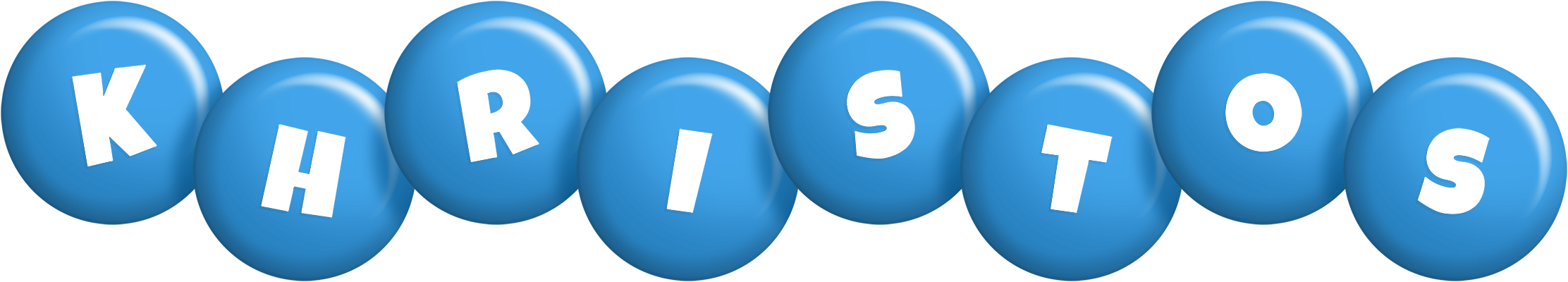 Khristos candy-blue logo