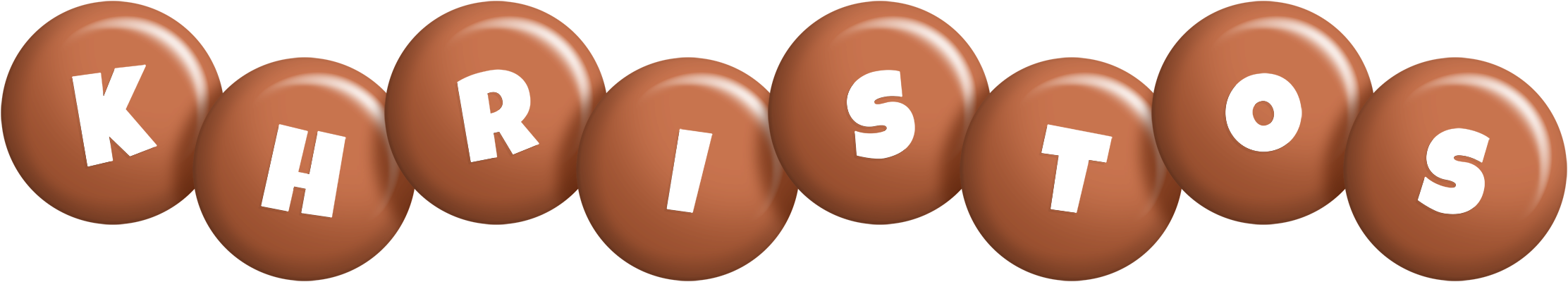 Khristos candy-brown logo