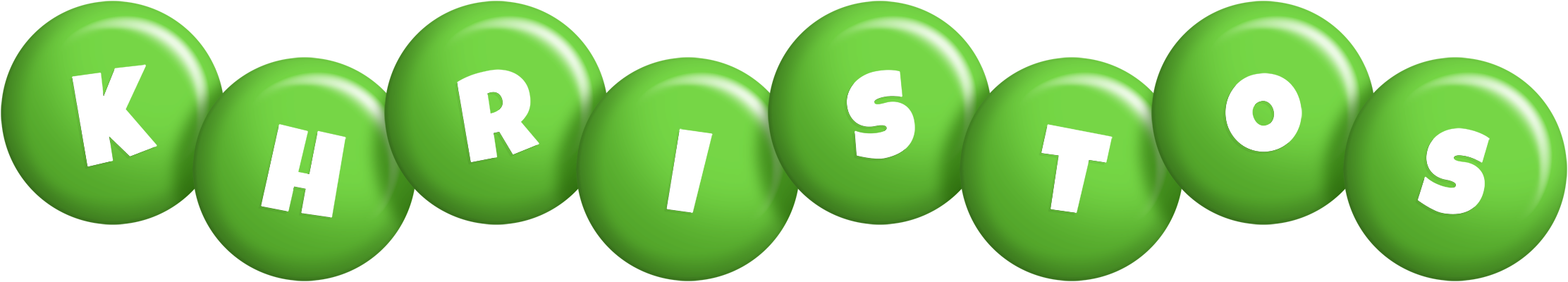 Khristos candy-green logo