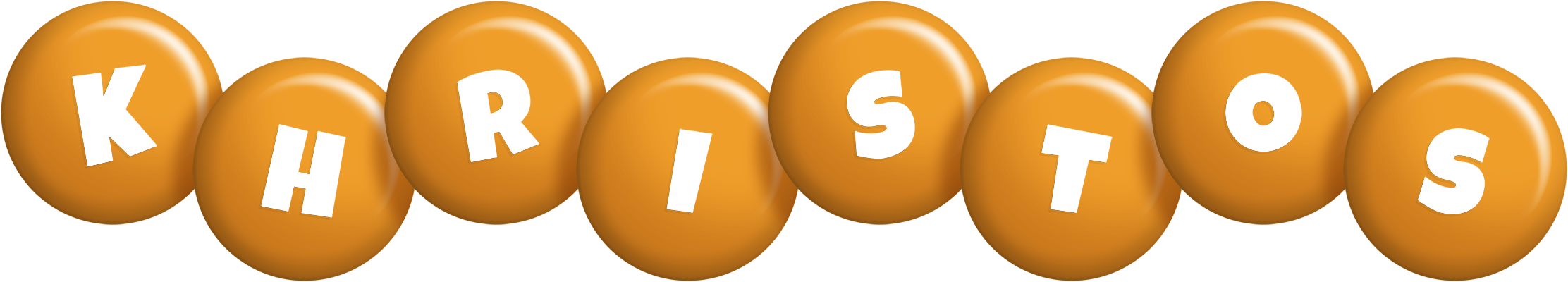 Khristos candy-orange logo
