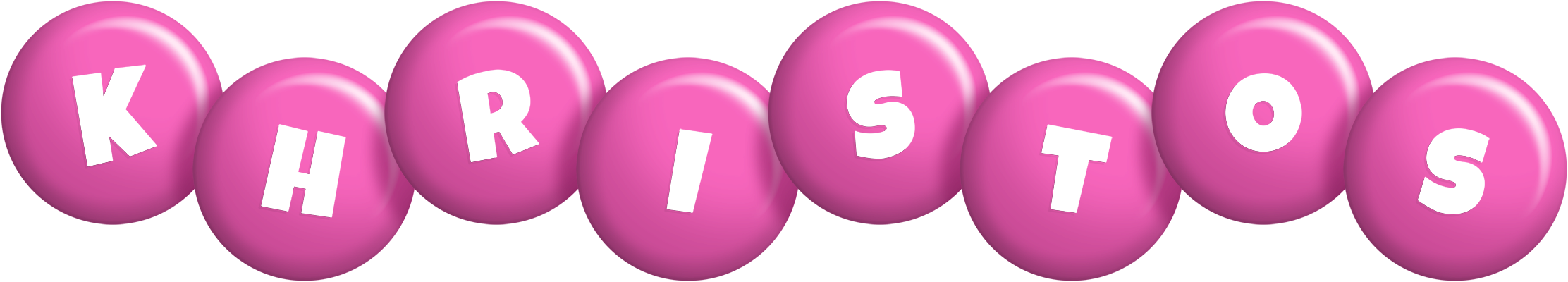 Khristos candy-pink logo
