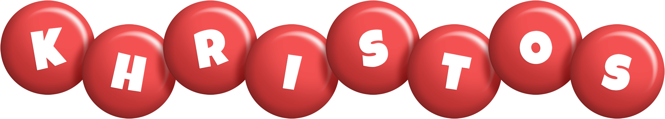 Khristos candy-red logo
