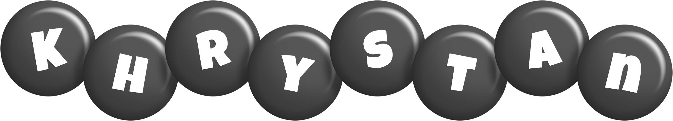 Khrystan candy-black logo