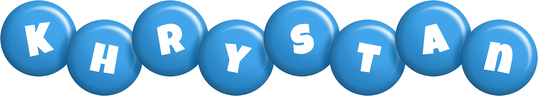 Khrystan candy-blue logo