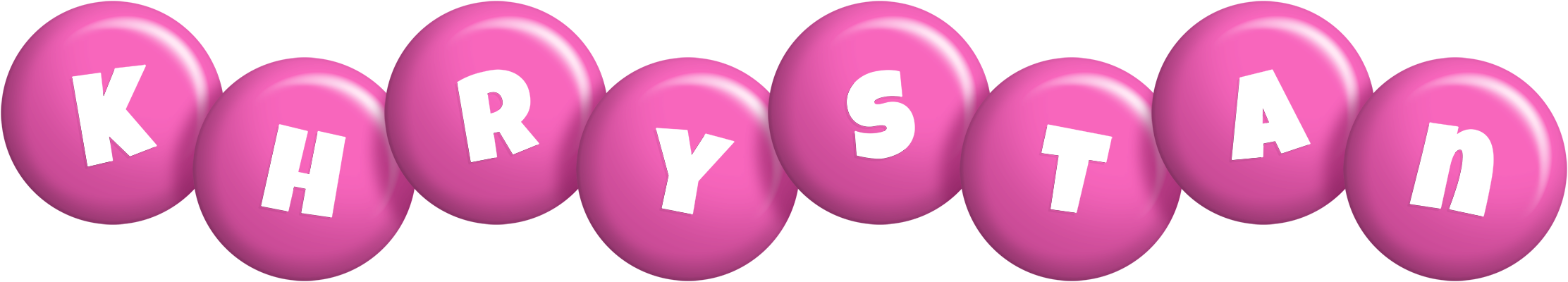 Khrystan candy-pink logo