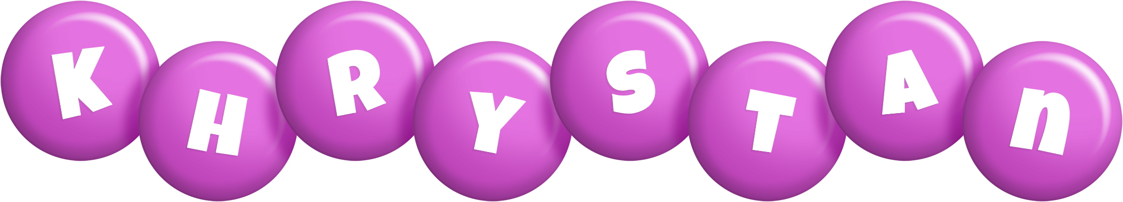 Khrystan candy-purple logo