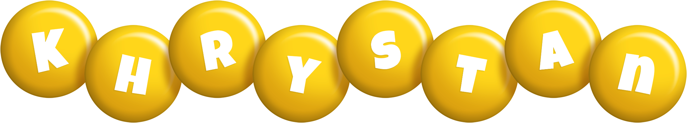 Khrystan candy-yellow logo