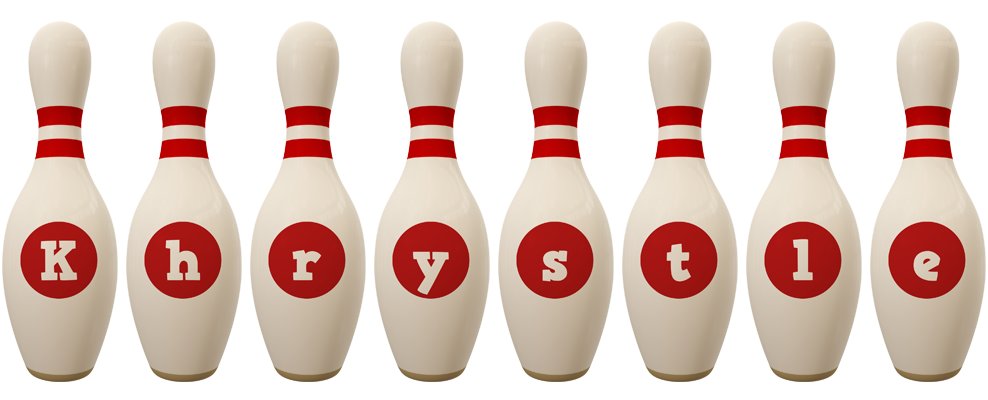 Khrystle bowling-pin logo