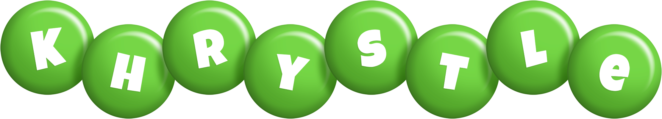 Khrystle candy-green logo