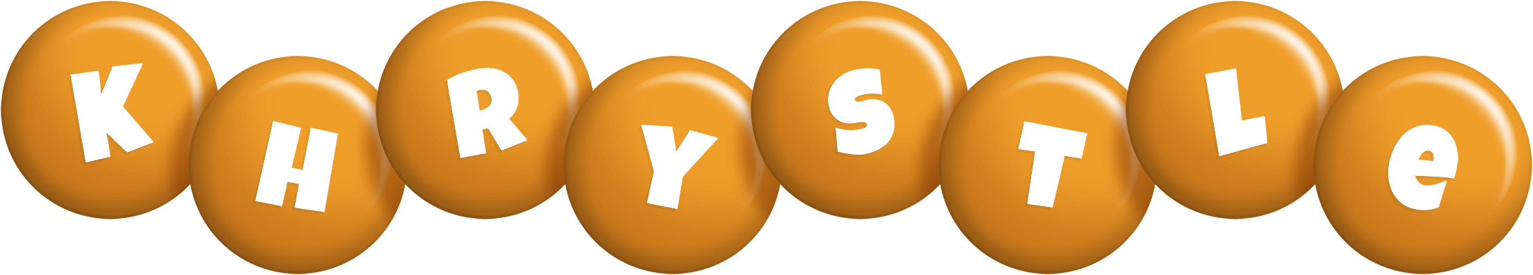 Khrystle candy-orange logo