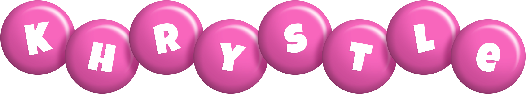 Khrystle candy-pink logo