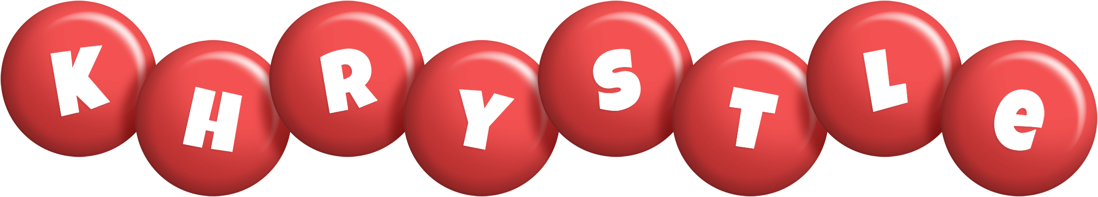 Khrystle candy-red logo