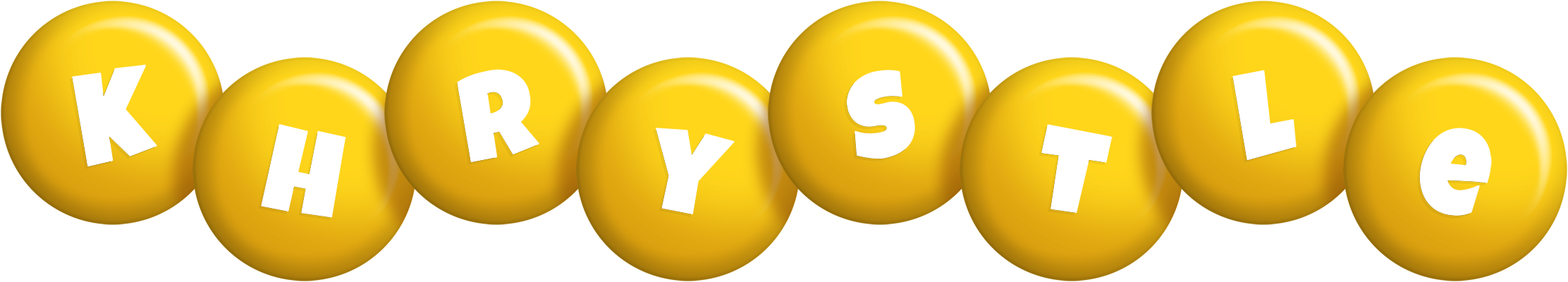 Khrystle candy-yellow logo