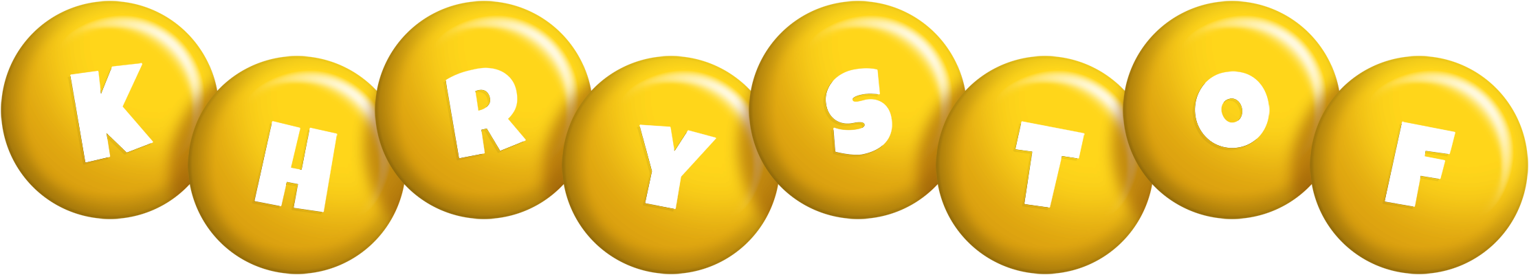 Khrystof candy-yellow logo