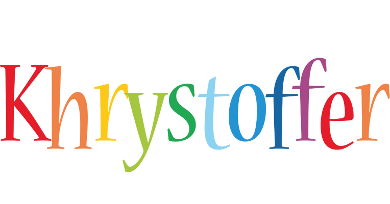 Khrystoffer birthday logo