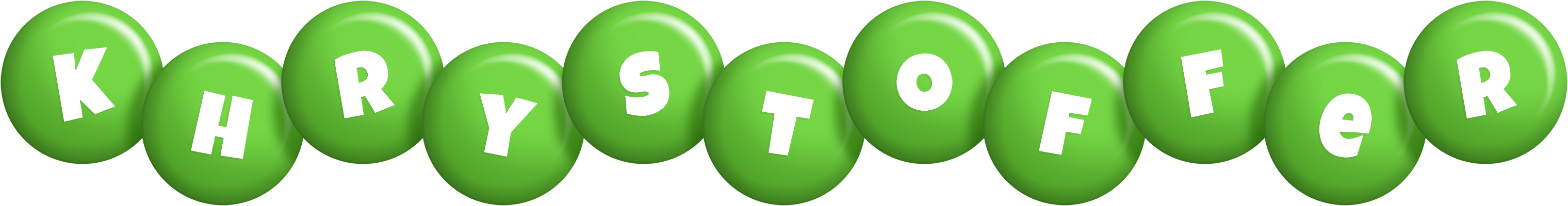 Khrystoffer candy-green logo