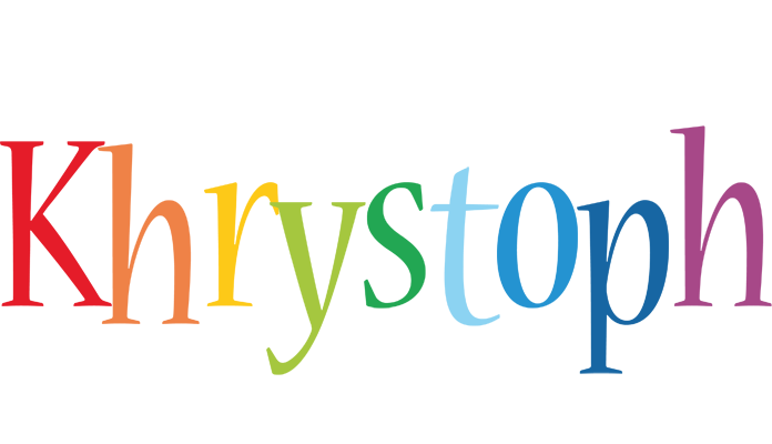 Khrystoph birthday logo