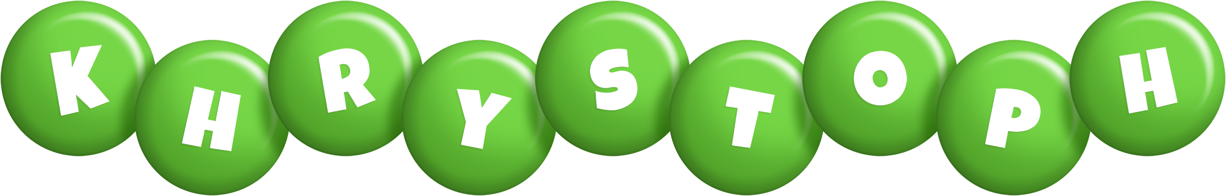 Khrystoph candy-green logo