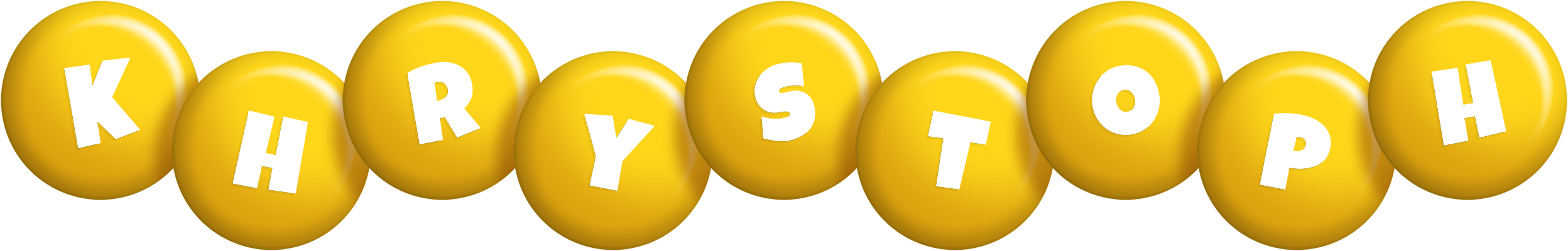 Khrystoph candy-yellow logo