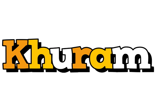 Khuram cartoon logo