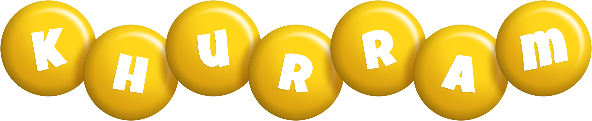 Khurram candy-yellow logo