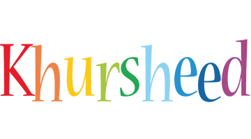 Khursheed birthday logo