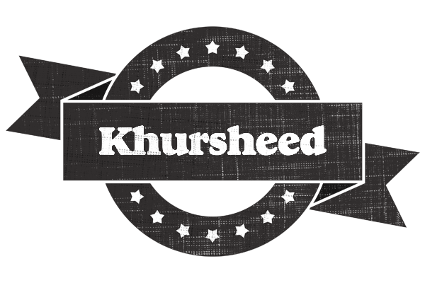 Khursheed grunge logo