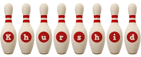 Khurshid bowling-pin logo