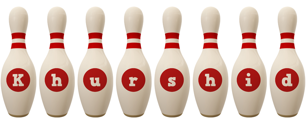 Khurshid bowling-pin logo