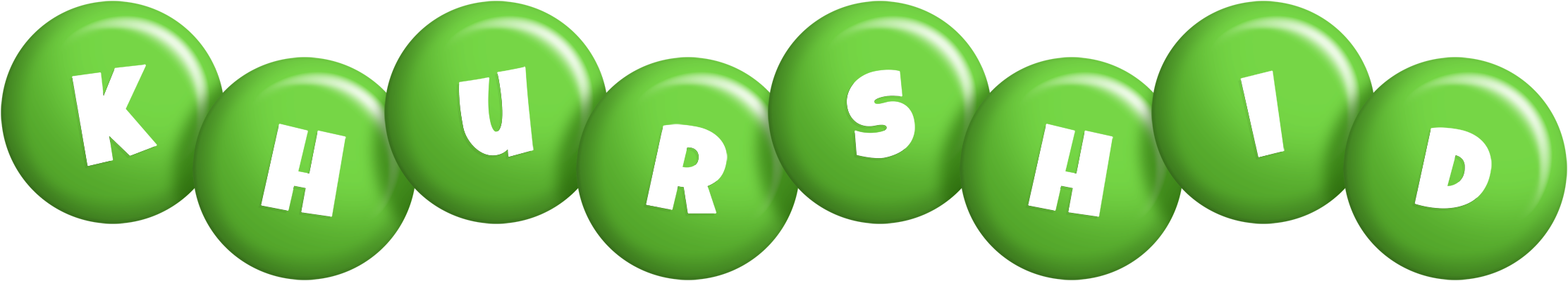Khurshid candy-green logo