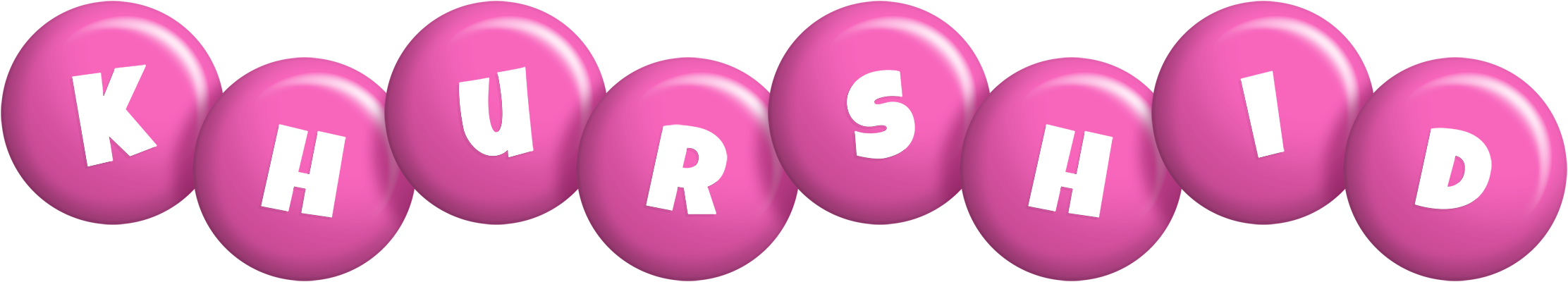 Khurshid candy-pink logo
