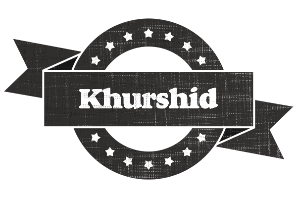 Khurshid grunge logo