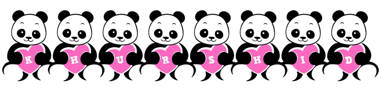 Khurshid love-panda logo