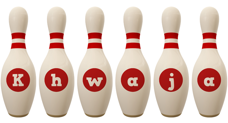 Khwaja bowling-pin logo