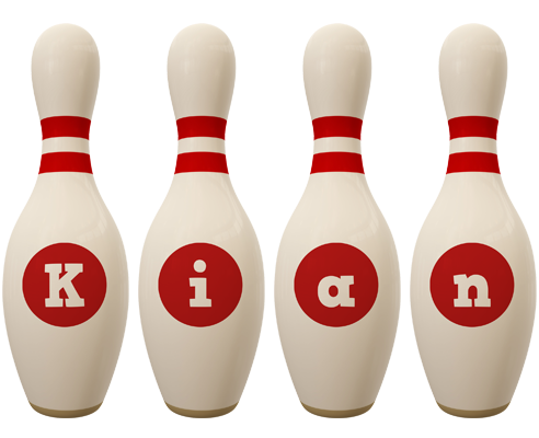 Kian bowling-pin logo