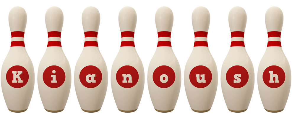 Kianoush bowling-pin logo
