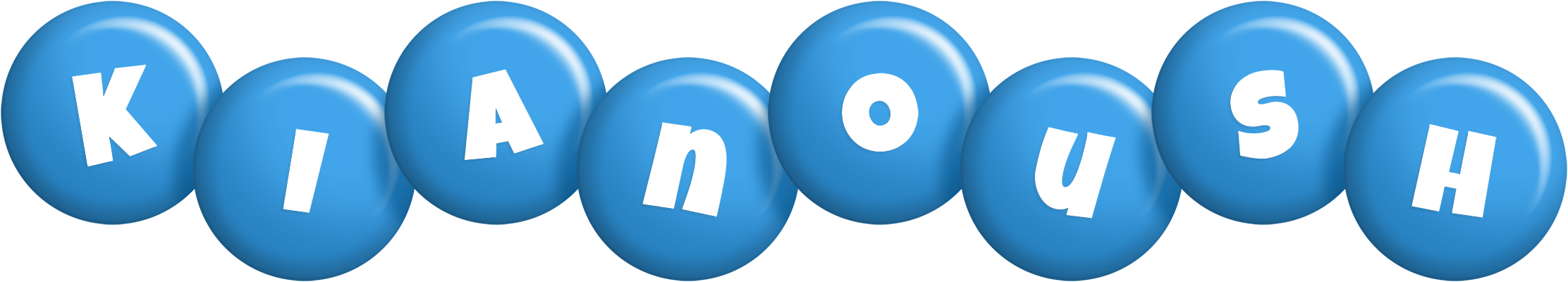 Kianoush candy-blue logo