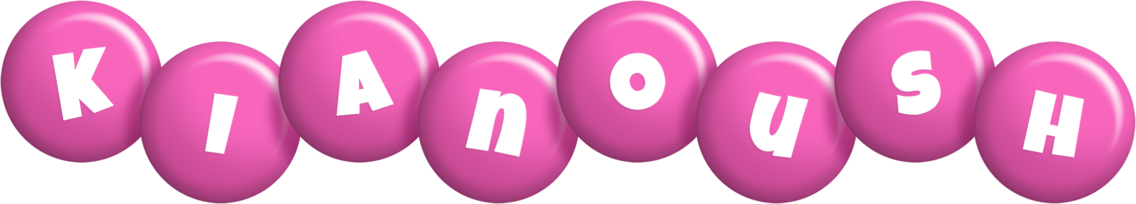 Kianoush candy-pink logo