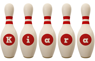 Kiara bowling-pin logo