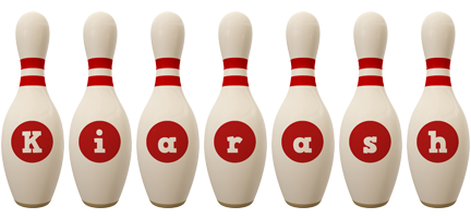 Kiarash bowling-pin logo