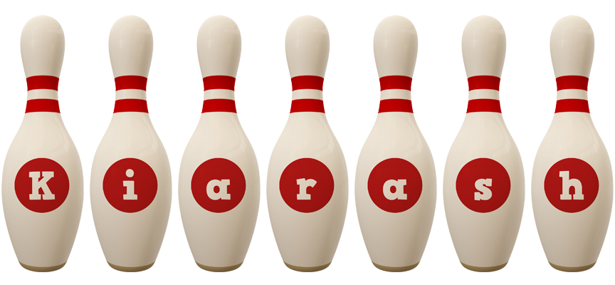 Kiarash bowling-pin logo