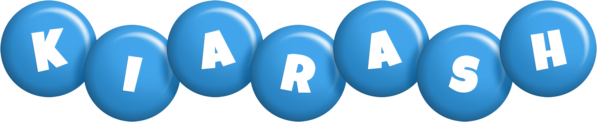 Kiarash candy-blue logo